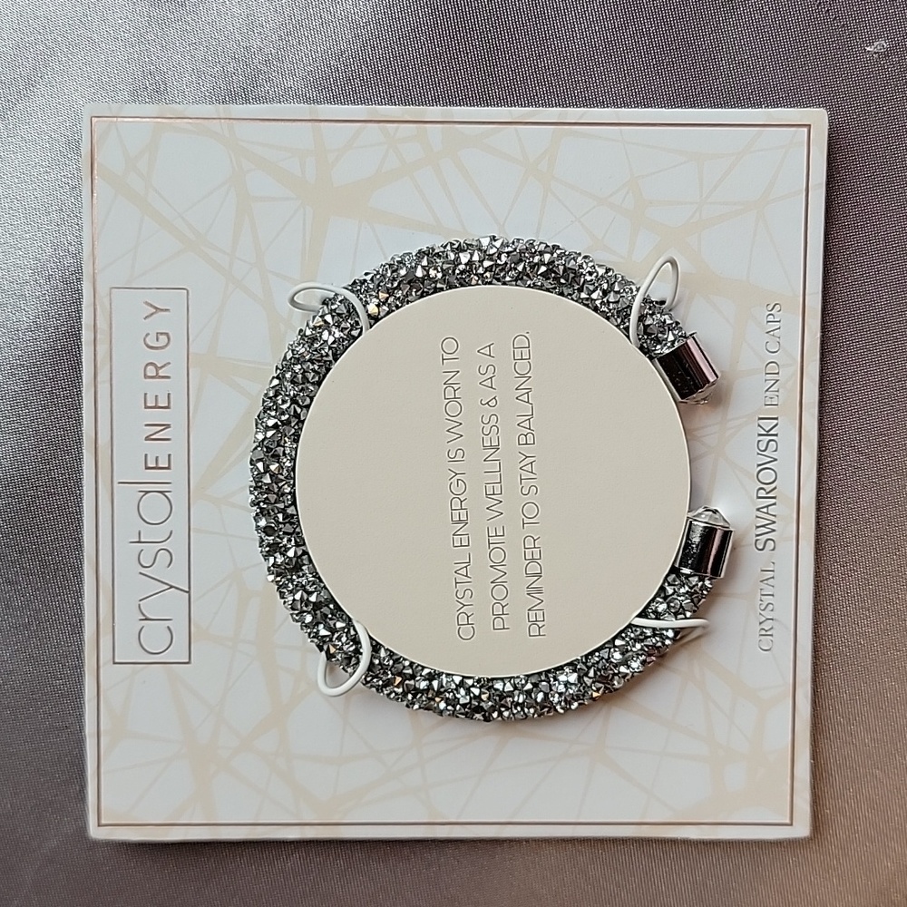 Crystal Energy bracelet with Swarovski End tips.